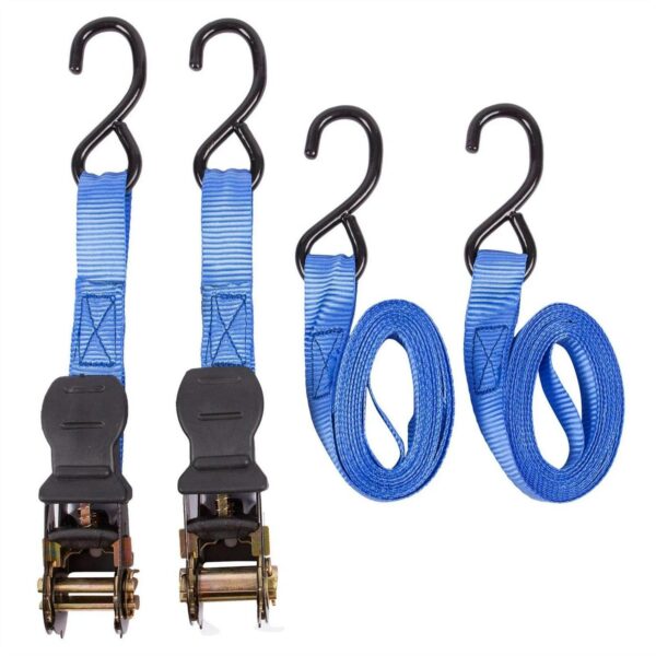 2x Black 4m Ratchet 548e99619079a362ce0b918527952d74