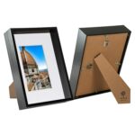 2x Black A4 (8 x 12 ) 3D Deep Box Frames with White A5 Mount Shadow Display
