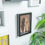 2x Black A5 (6 x 8 ) Acrylic 3D Box Photo Picture Frame - White 4 x 6 Mount - Image 6