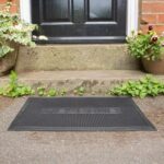 2x Black Welcome 60cm x 40cm Heavy Duty Rubber Dirt Trapper Door Mat Non-Slip - Image 5