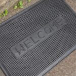 2x Black Welcome 60cm x 40cm Heavy Duty Rubber Dirt Trapper Door Mat Non-Slip - Image 7