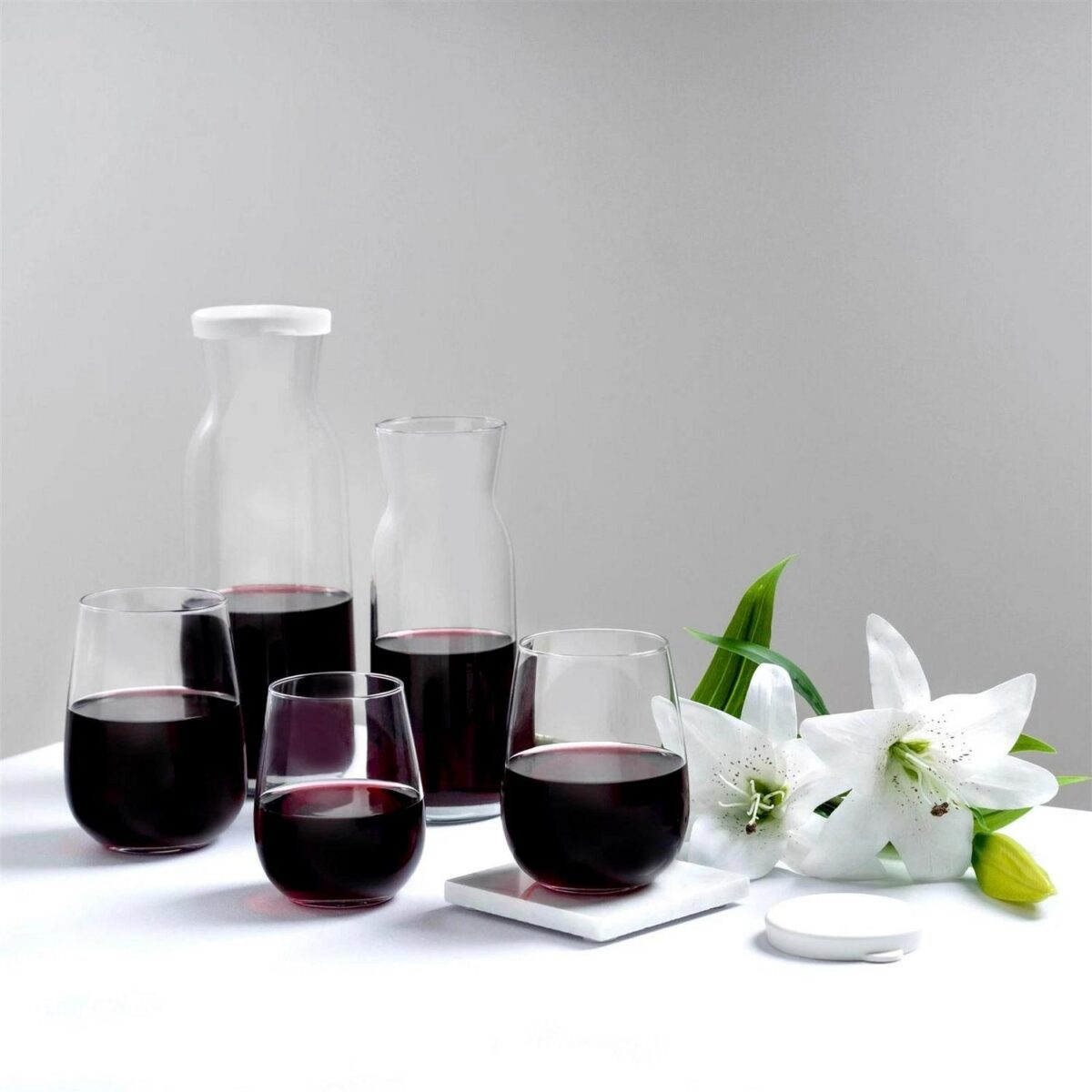 2x Brocca Glass Carafes and Silicone Lids Decanter Water Iced Tea 700ml Clear - Image 6