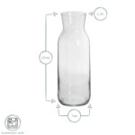 2x Brocca Glass Carafes and Silicone Lids Decanter Water Iced Tea 1.2 Litre Clear - Image 3