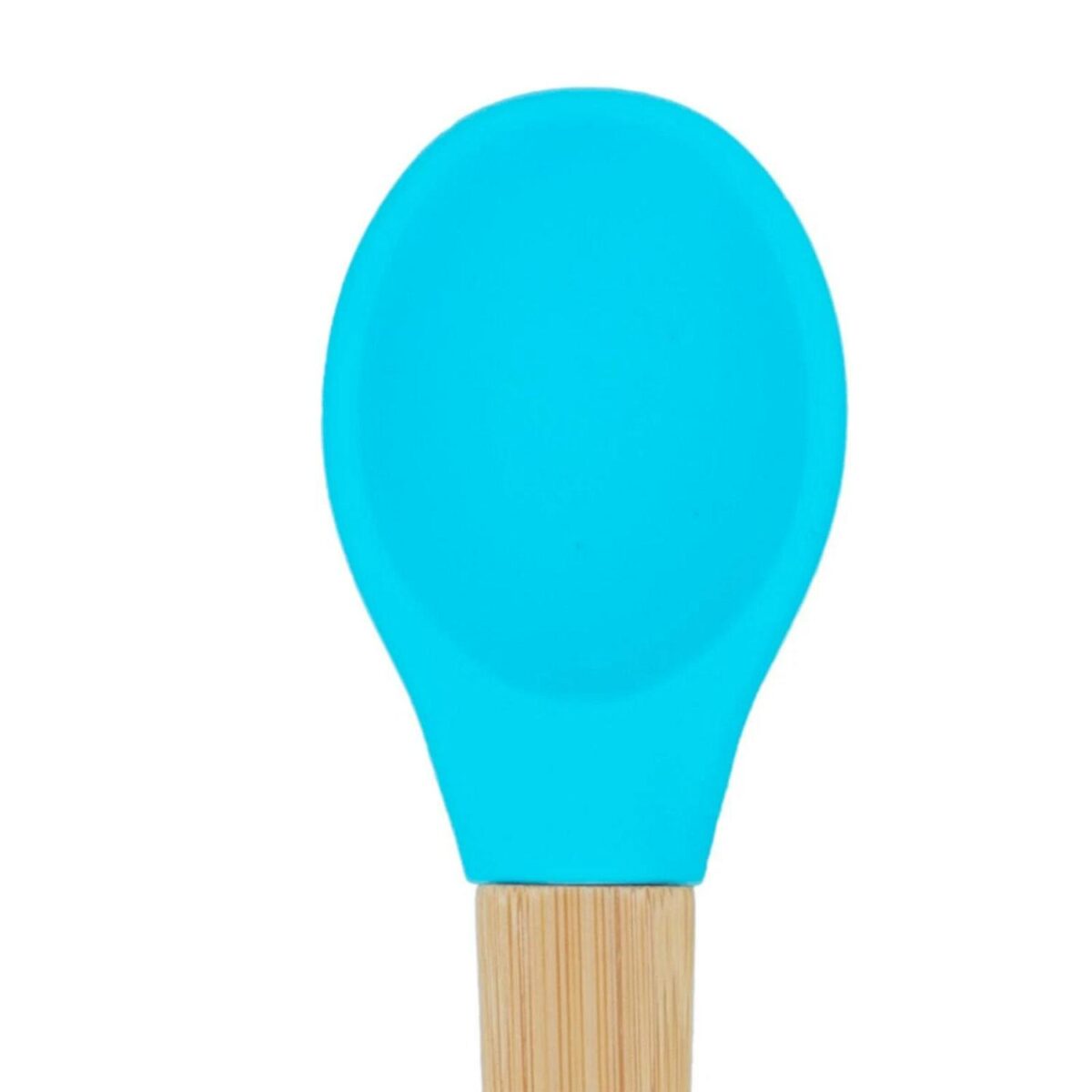 2x Children's Bamboo Spoons - Silicone Tip Eco-friendly Baby Feeding 14cm Blue - Image 7