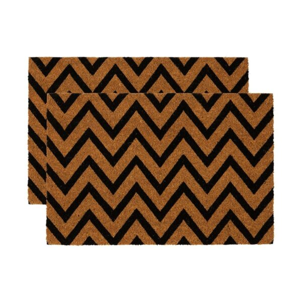 2x Coir Door Mats Co 3a39985b7da1adb58a7b33bdceaff16a