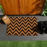 2x Coir Door Mats Coconut Indoor Outdoor Welcome Mats 60 x 40cm Zig Zag - Image 6