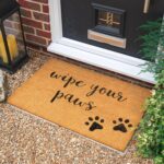 2x Coir Door Mats Natural Coconut Indoor Outdoor Welcome Mats 90 x 60cm Paws - Image 5