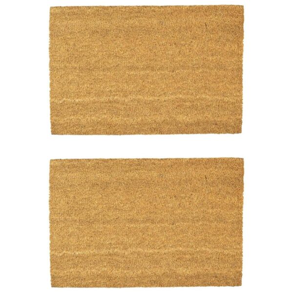 2x Coir Door Mats Na 4d180ab23dfd03c82eb83188f3196892