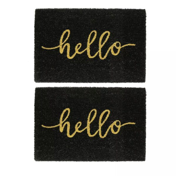 2x Coir Door Mats Na 6b41b322841f16ed4be908e354aba824
