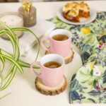 2x Coloured Coffee Mugs Ceramic Stoneware Tea Latte Cappuccino Cups 350ml Pink - Image 5