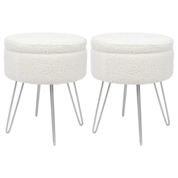 2x Cream Silver H46 2abec40849fbf3ff5c336bb2b50c9fb6