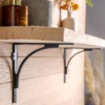 2x Curved Iron Shelf Bracket Cast Antique Vintage Wall Brackets D205mm Black - Image 6