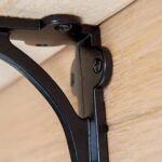 2x Curved Iron Shelf Bracket Cast Antique Vintage Wall Brackets D100mm Black - Image 7