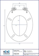 2x Dark Oak Soft Close Wooden Toilet Seats Oval Shape Bathroom WC Top Fittings - Image 3