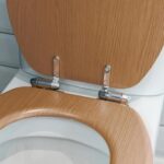 2x Dark Oak Soft Close Wooden Toilet Seats Oval Shape Bathroom WC Top Fittings - Image 7