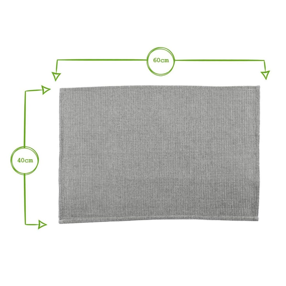 2x Deluxe 100% Cotton Tea Towels 60cm x 40cm White Kitchen Cloth - Image 3
