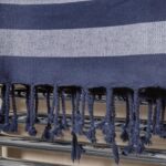 2x Deluxe Cotton Turkish Bath Towels Beach Sauna Hammam Blanket 157 x 87cm Navy - Image 7