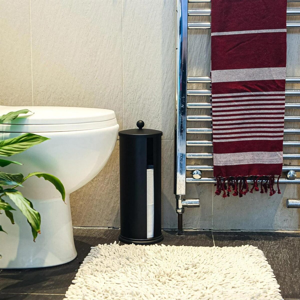 2x Deluxe Turkish Cotton Bath Towels Lightweight Throw 162 x 90cm Burgundy/Aqua - Image 7