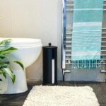 2x Deluxe Turkish Cotton Bath Towels Lightweight Throw 162 x 90cm Burgundy/Aqua - Image 5