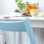 2x Denim Blue Wooden Folding Chairs Foldable Space Saving Slatted Office Seat - Image 6