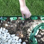 2x Flexible Plastic Lawn and Path Edging with 80 Pegs and Mallet 20m x 4cm Green - Image 6