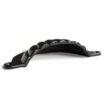 2x Fluted Cabinet Cup Handle Cast Iron Cupboard Handles 130mm x 60mm Black - Image 2