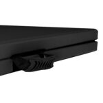 2x Folding Camping Picnic Benches 180cm (6ft) Black Outdoor Garden Furniture - Image 4