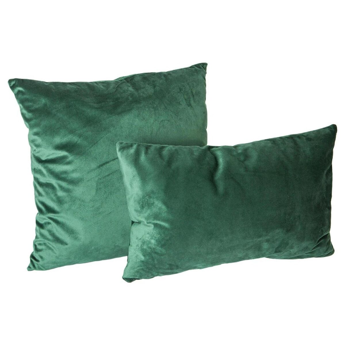 2x Green 55cm x 55cm Square Velvet Cushions Large Scatter Cushions with Cover - Image 4