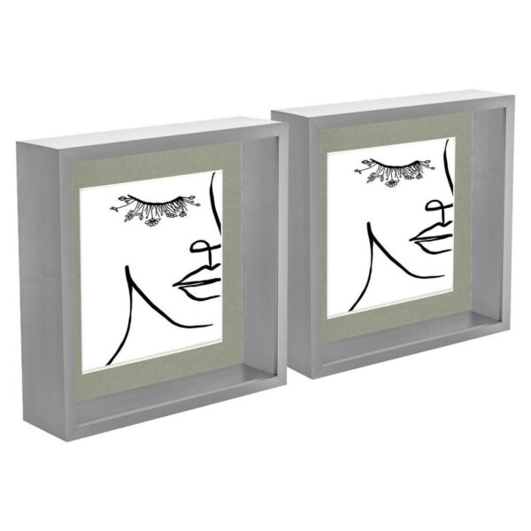 2x Grey 8 x 8 Acryli bcaef2eafd55dd1f4f85f52c80df4a70