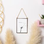 2x Hanging Metal Photo Frames Vintage Floating Picture Display 5 x 7 Black - Image 5