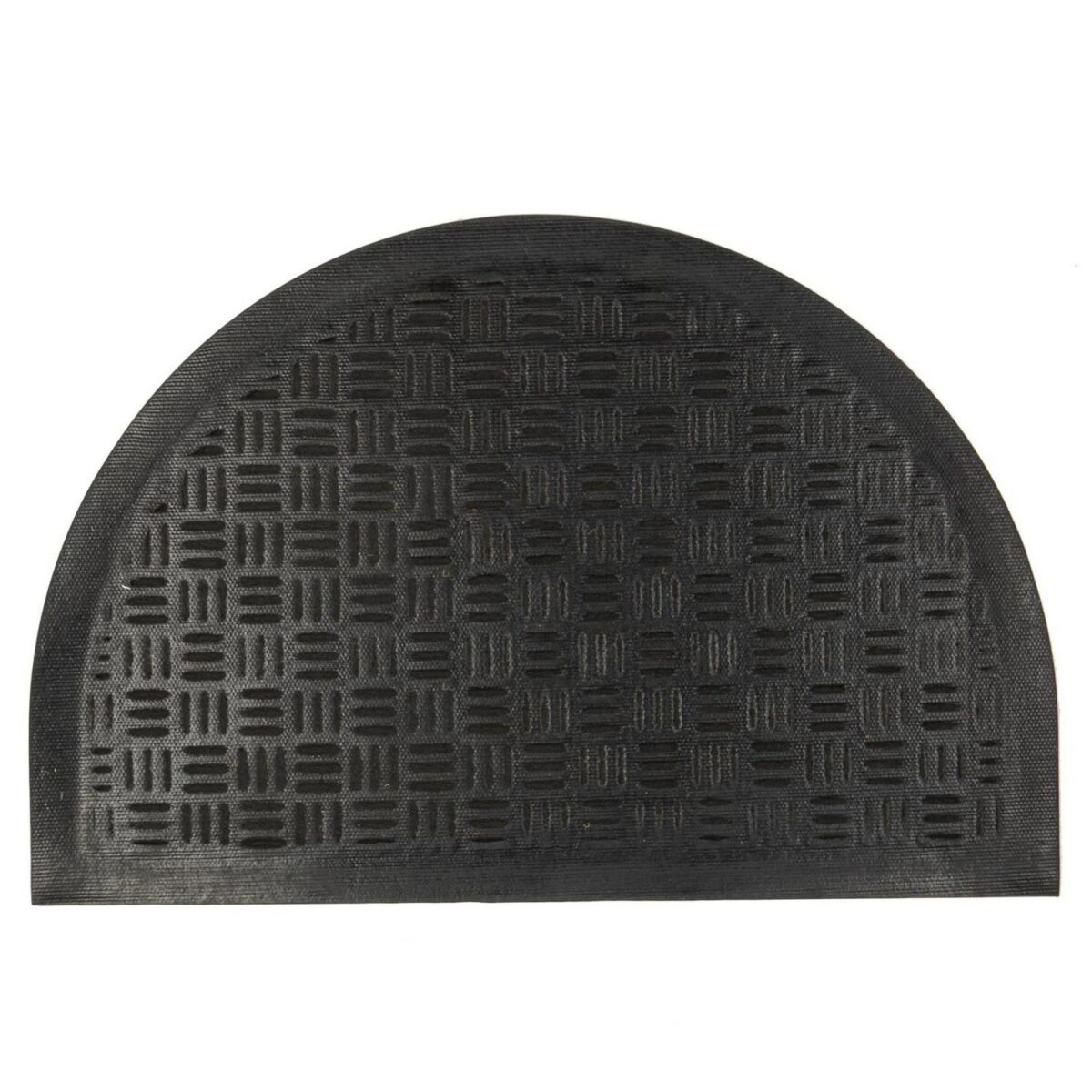 2x Heavy Duty Door Mats Rubber Back Outdoor Welcome Mats 60 x 40cm Black - Image 4
