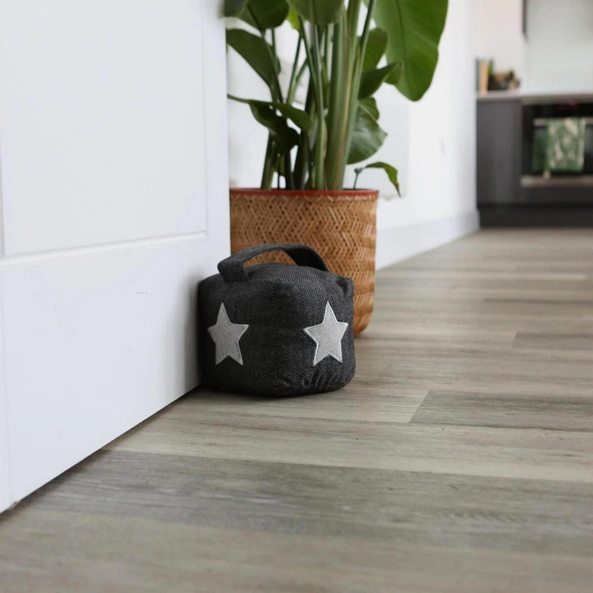 2x Herringbone Door Stops Country Cottage Interior Doorstop Stay Star - Image 4