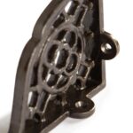 2x Honeycomb Iron Shelf Bracket Cast Antique Vintage Wall Brackets D100mm Raw - Image 2