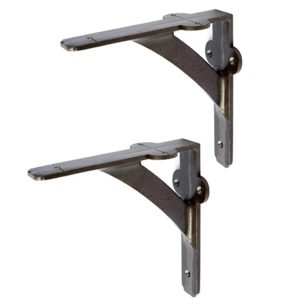 2x Iron Shelf Bracke 563ecfd1cb0b8be984fd16ba15d882a1