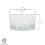 2x LAV Clear 9.5cm Odin Glass Snack Bowls Small Salad Dessert Serving Dish Set - Image 3
