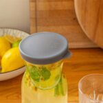 2x LAV Grey Lid 700ml Fonte Glass Carafes Clear Water Wine Decanter Bottle Set - Image 5