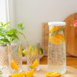 2x LAV White Lid 1.2L Vera Glass Carafes Clear Water Wine Decanter Bottle Set - Image 6
