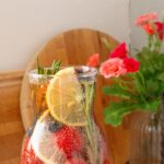 2x LAV White Lid 1.2L Fonte Optic Glass Carafes Clear Water Wine Decanter Bottle - Image 6