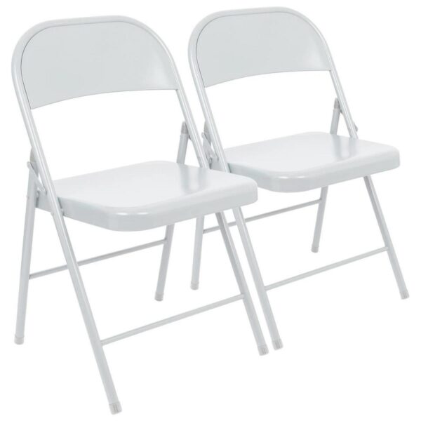 2x Matt White Metal 51191d0a7815565dcdf5ae655df80d73