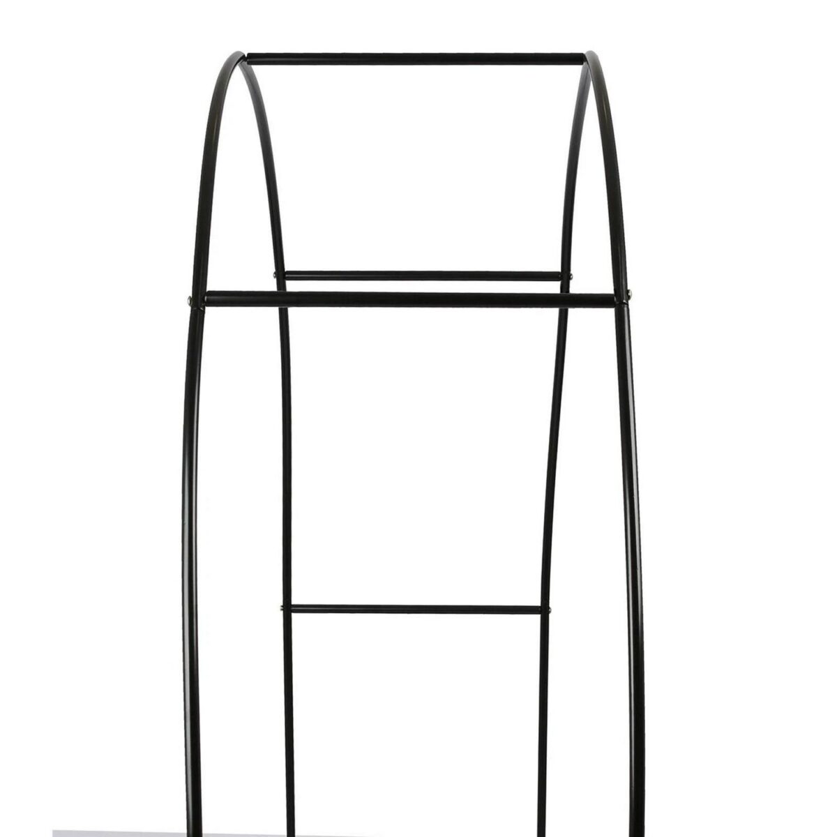 2x Metal Garden Arbour Arches 2.4M x 1.4M Black Climbing Plant Archway Frame - Image 6