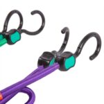 2x Multicolour 1.2m Bungee Cords Heavy-Duty Car Van Roof Rack Trailer Hooks - Image 2
