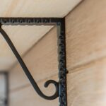 2x Notched Scroll Iron Shelf Bracket Antique Vintage Wall Brackets D105mm Raw - Image 7
