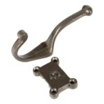 2x Number 5 Double Wall Hook Cast Iron Antique Vintage Style W50mm x H115mm Raw - Image 3