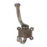 2x Number 5 Double Wall Hook Cast Iron Antique Vintage Style W50mm x H115mm Raw - Image 4