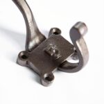 2x Number 5 Double Wall Hook Cast Iron Antique Vintage Style W50mm x H115mm Raw - Image 2