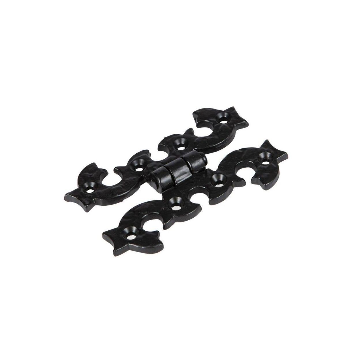 2x Ornate Cabinet Hinge Cast Iron Antique Cupboard Door Hinges H95mm Black - Image 3