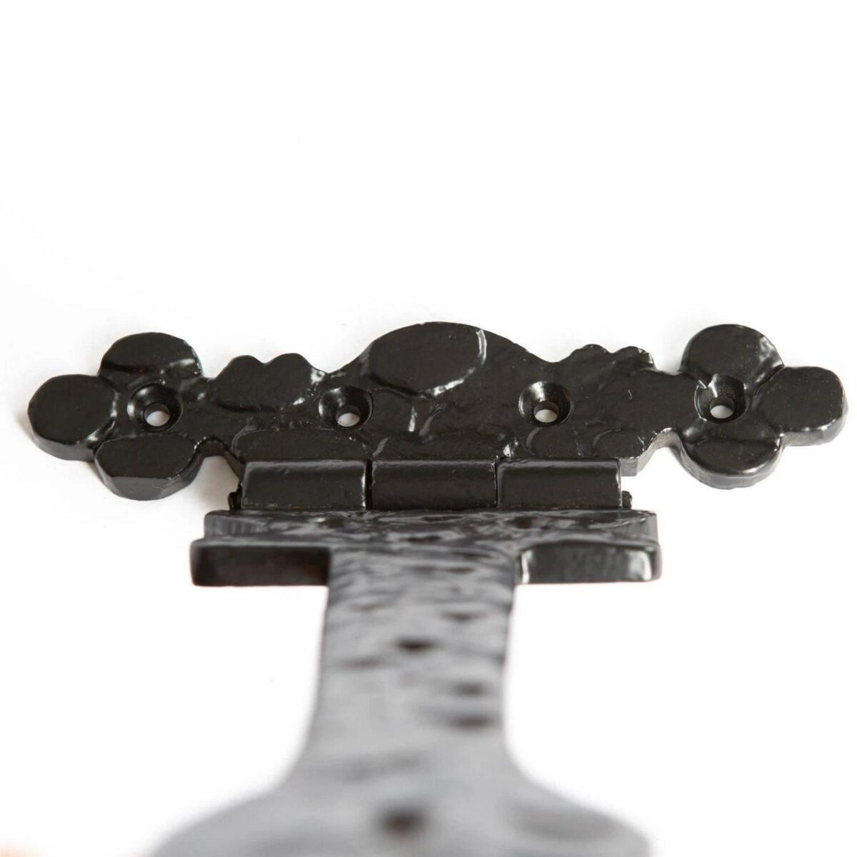2x Ornate T-Hinge Cast Iron Antique Interior Exterior Hinges W310mm Black - Image 2