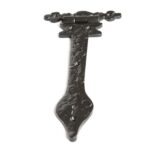 2x Ornate T-Hinge Cast Iron Antique Interior Exterior Hinges W310mm Black - Image 3