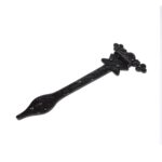 2x Ornate T-Hinge Cast Iron Antique Interior Exterior Hinges W310mm Black - Image 4