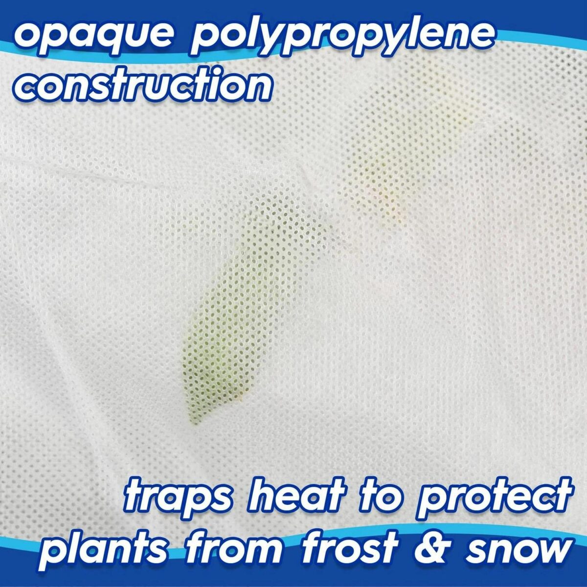 2x Plant Fleece Frost Protection Covers with Drawstring 80cm x 100cm White - Image 2